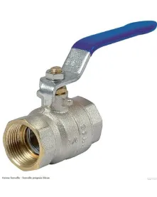 Vanne Femelle/Femelle poignée bleue Poignée / papillon- Discount Plomberie