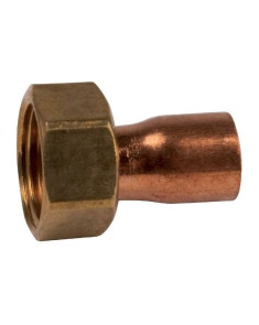 DOUILLE DROITE 2 PIÈCES CUIVRE A SOUDER