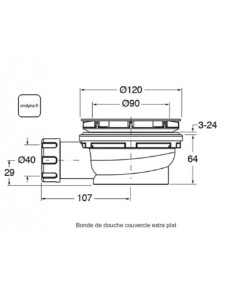 BONDE RAPIDE ONDYMA  - Vidage de douches