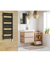 NOVELLA (H)1032 X 500 500W - novella bains electrique NOIR