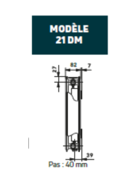 T6 3010 DECO  (H)400 X 600 mm-           593 W épaisseur 82 mm