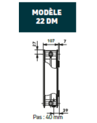 T6 3010 DECO  (H)600 X 1800 mm-           3004 W épaisseur 107 mm