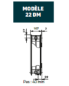 T6 3010 DECO  (H)600 X 1800 mm-           3004 W épaisseur 107 mm