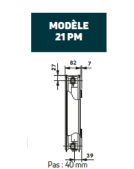 T6 3010 PLAN  (H)300X 1200 mm-           1035 W épaisseur 82 mm