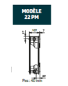 T6 3010 PLAN  (H)600X 720 mm-GRIS CLAIR          1202 W épaisseur 107 mm