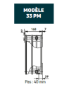 T6 3010 PLAN  (H)300X 1120 mm-          1754 W épaisseur 168 mm