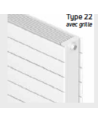 SLIEVE H795 X L600 - 1323 W - Radiateur Slieve Horizontal GRILLE Ep 139mm