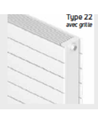 SLIEVE H795 X L800 - 1764 W - Radiateur Slieve Horizontal GRILLE Ep 139mm