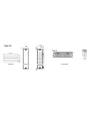 SLIEVE H795 X L800 - 1764 W - Radiateur Slieve Horizontal GRILLE Ep 139mm