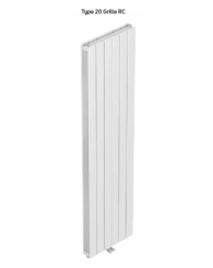 SLIEVE H2000 X L433 - 1489 W - Radiateur Vertical RACCORDEMENT CENTRAL