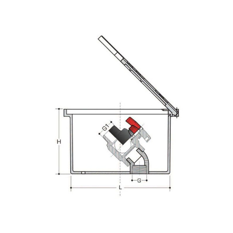 Bouche d'arrosage - Vanne antigel