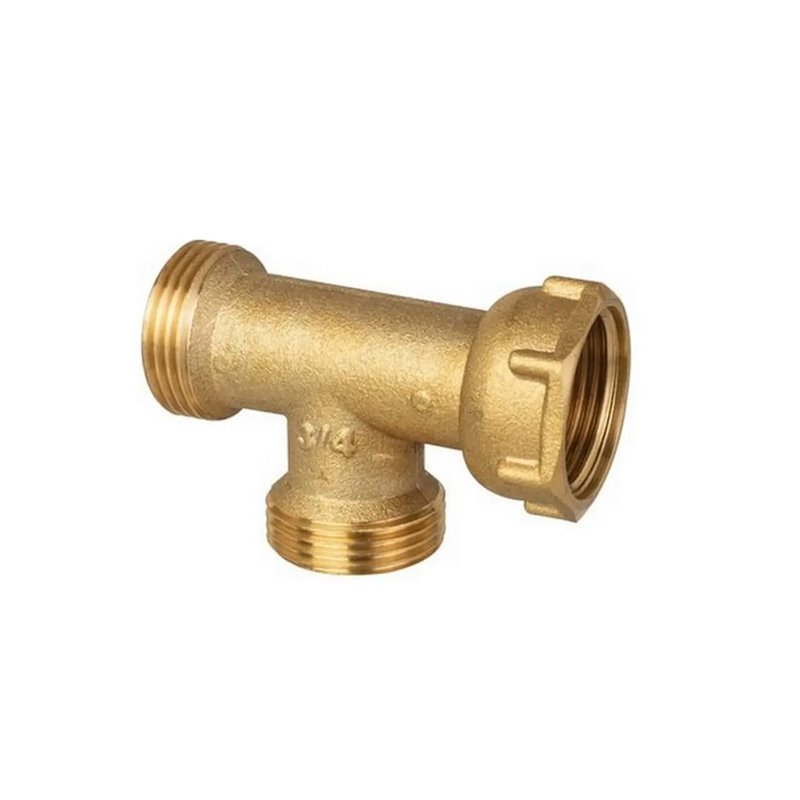 Té laiton - écrou prisonnier