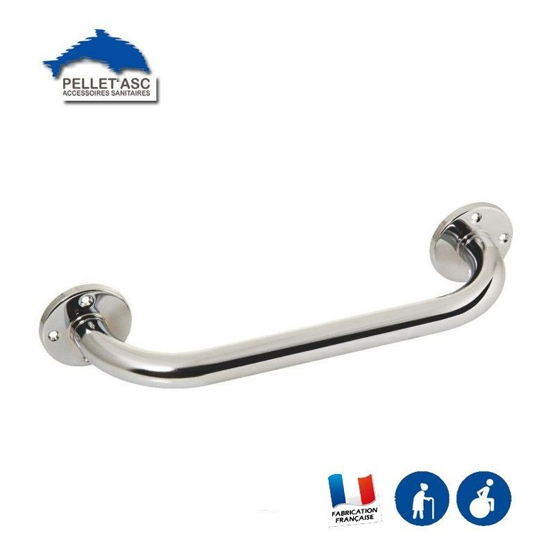 Barre de relevement droite laiton chromé  - Barres d'appui