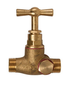 Robinet d'arrêt MM à purge Poignée / papillon- Discount Plomberie