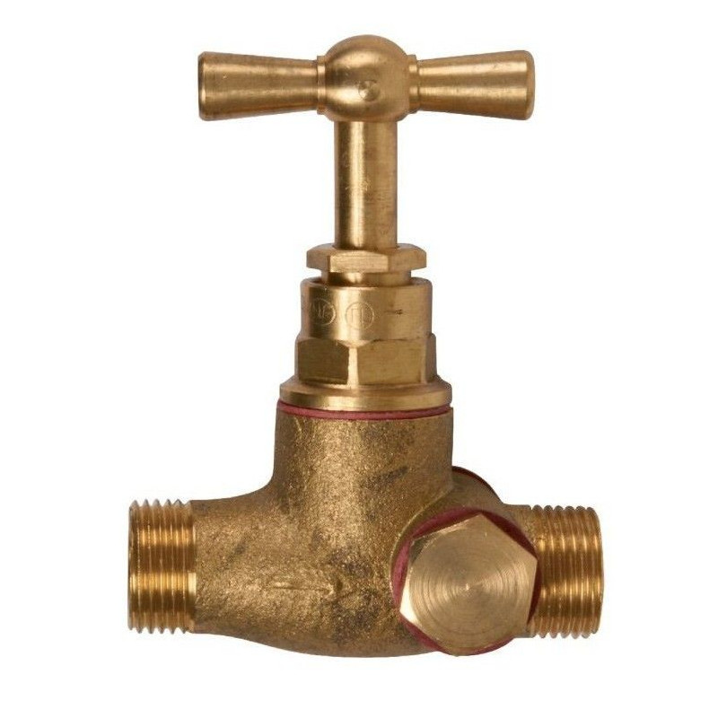 Robinet d'arrêt MM à purge Poignée / papillon- Discount Plomberie