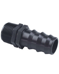 Raccord cannelé mâle