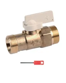 Robinet a tournant sphérique Mâle/Mâle - ROBINETS ET VANNES GAZ et matérie...