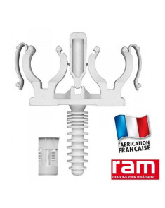 CLIPEO double + BAGCLIP Colliers plastique - Fixation des tubes Dis...