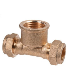 RACCORDS bicone laiton té femelle pour tube cuivre - Achat/vente de raccords de plomberie - discount plomberie
