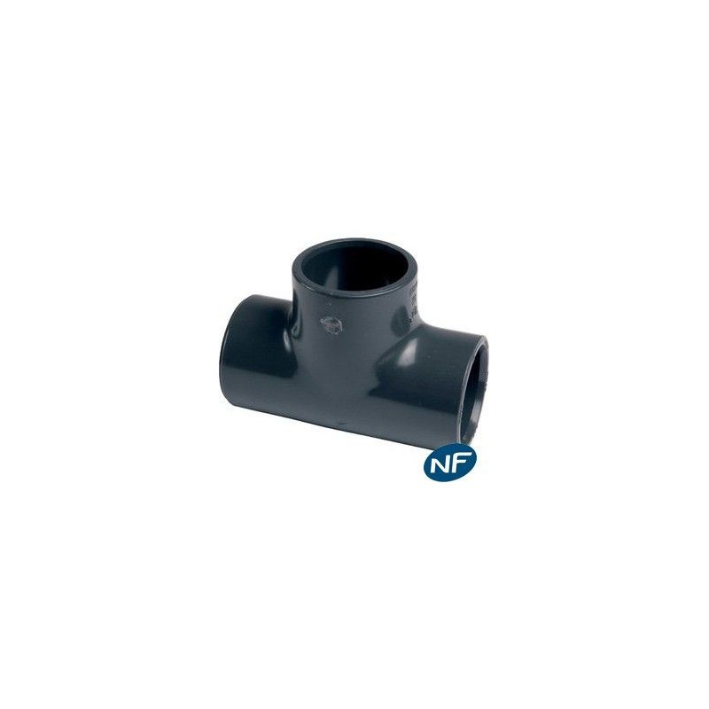 Té 90° FF PVC pression - Discount Plomberie