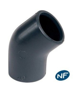 Coude 45° femelle PVC pression - Discount Plomberie