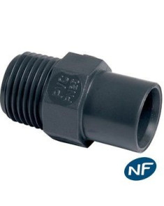 Embout fileté mâle PVC pression - Discount Plomberie