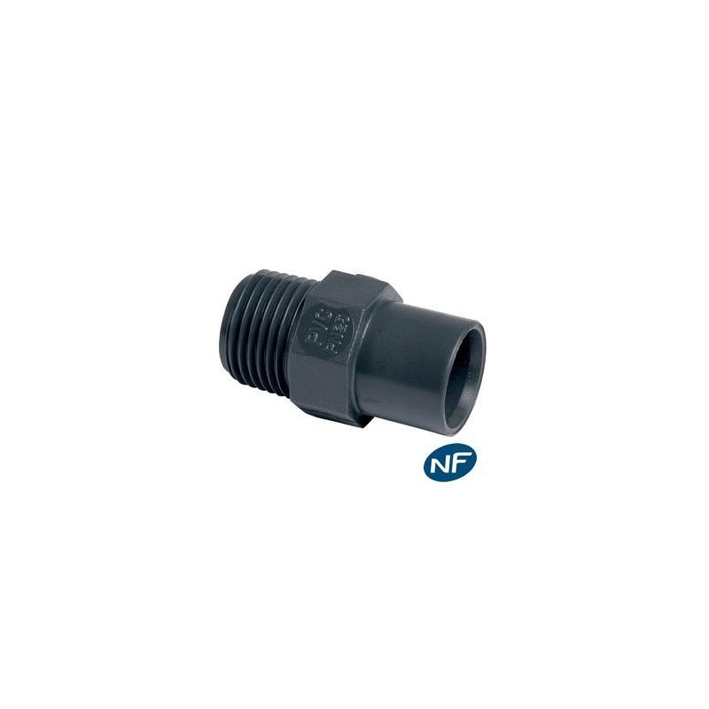 Embout fileté mâle PVC pression - Discount Plomberie