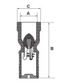 Clapet pied crépine