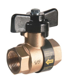 Vanne a clapet Fem/Fem Poignée / papillon- Discount Plomberie