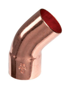 Coude 45° Mâle/Fem  cuivre à souder - discount plomberie