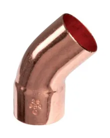 Coude 45° Mâle/Femelle  cuivre à souder - discount plomberie