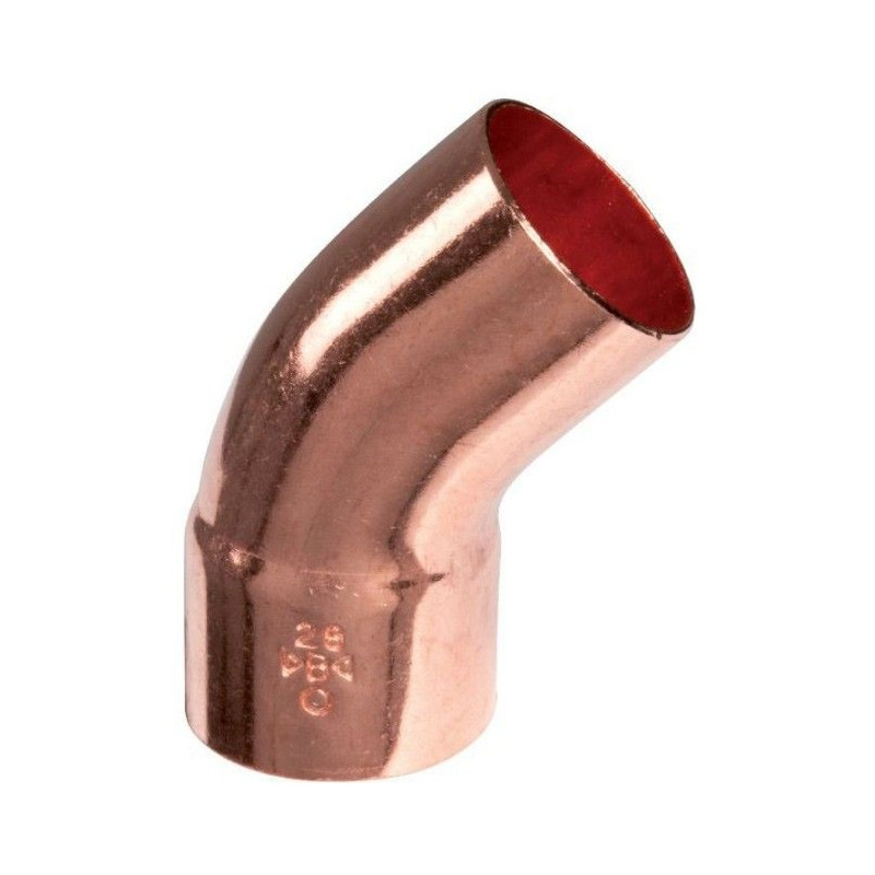 Coude 45° Mâle/Fem  cuivre à souder - discount plomberie