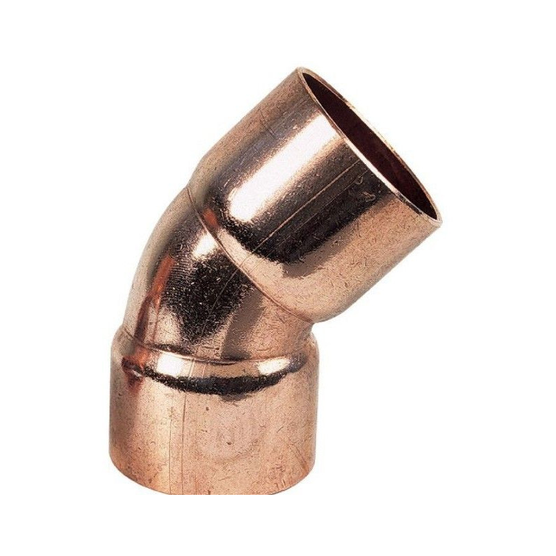 Coude 45° Fem/Fem  cuivre à souder - discount plomberie