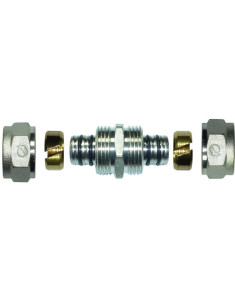 RACCORD DROIT UNION Ø16 à Ø32 multicouche à compression  - Discount...