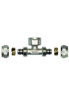 Té femelle multicouche à compression