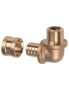 Coude mâle 16X3/8 PER à glissement