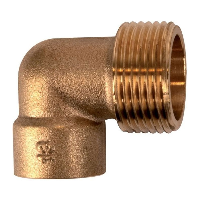 Coude mâle 92 GCU - Laiton à souder