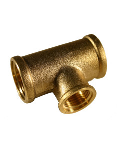 Té réduit laiton à visser