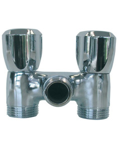 Robinet double symétrique de machine à laver