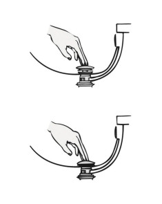 Bonde Quick-Clac automatique de lavabo