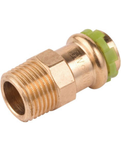 Raccord droit mâle laiton à sertir