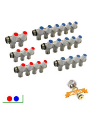 COLLECTEURS VANNES MF 3/4" - Sortie 1/2 pour Tube Multicouche