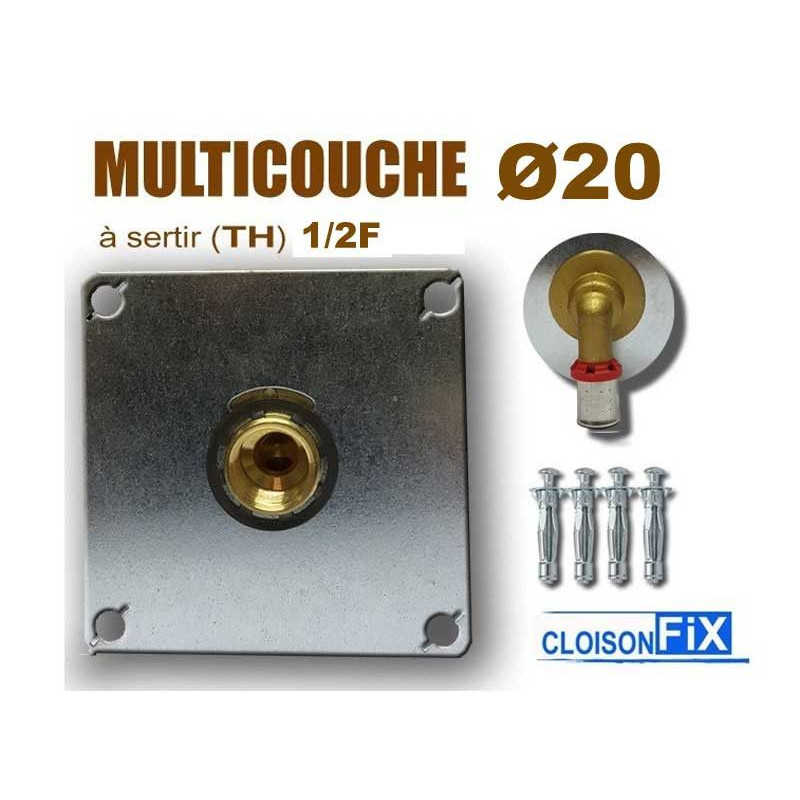 Sortie de cloison mono Ø20