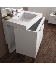 Meuble salle de bain + Simple vasque Ergo 2 portes - 70 cm