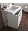 Meuble salle de bain simple vasque Ergo 2 portes - 80 cm