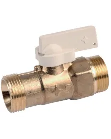 Robinet a tournant sphérique Mâle/Mâle - ROBINETS ET VANNES GAZ et matérie...