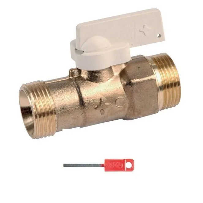 Robinet a tournant sphérique Mâle/Mâle - ROBINETS ET VANNES GAZ et matérie...