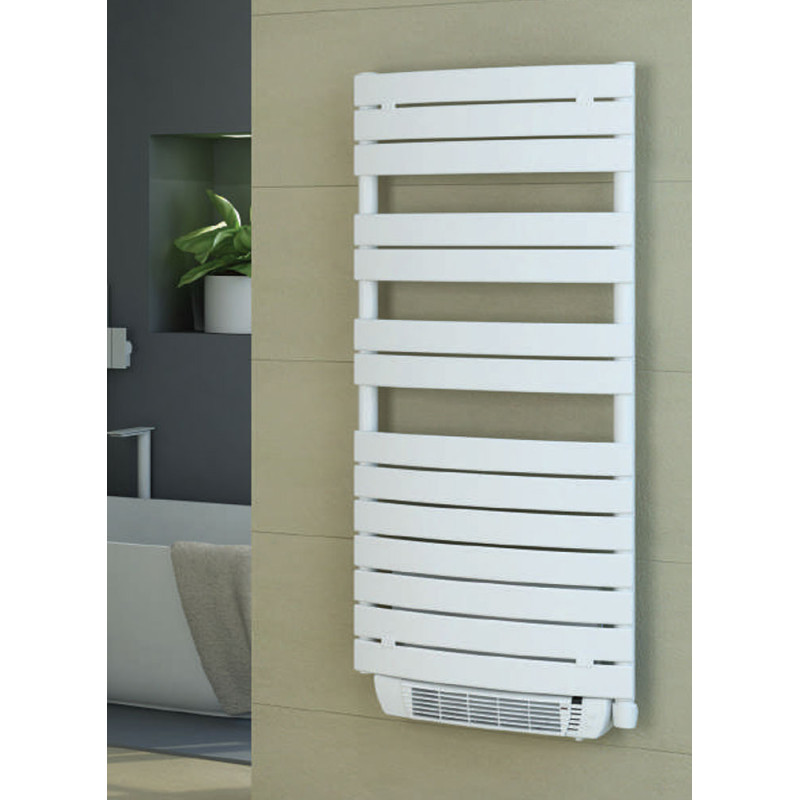 Sèche-serviettes électrique droit Thermostat Aire blanc - Ø 22 mm