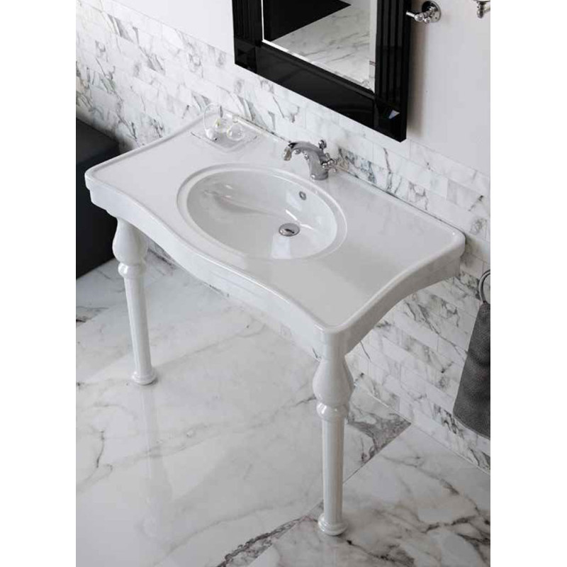 lavabo sur pieds - rak-Washington - Dim 108,2 x 60,5 x 87 cm