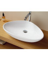 Vasque céramique à poser - Bergamo - dimensions 59 X 39 X 14 cm